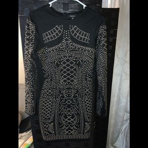 VERTY BLACK BEADED DRESS